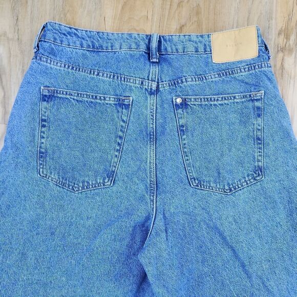💜H&M Blue 90's Baggy Ultra High Waist Jeans Size 12/31 - Picture 8 of 12